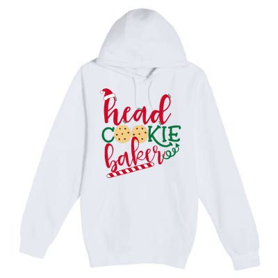 Matching Family Christmas Baking Head Cookie Baker Premium Pullover Hoodie