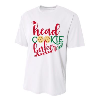 Matching Family Christmas Baking Head Cookie Baker Performance Sprint T-Shirt