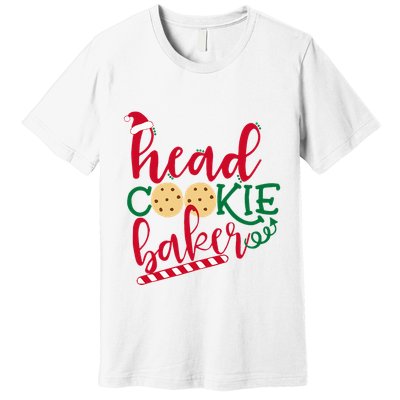 Matching Family Christmas Baking Head Cookie Baker Premium T-Shirt