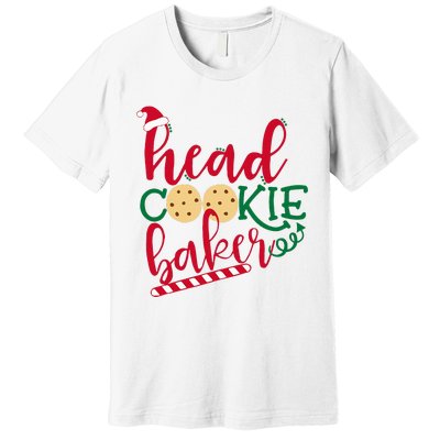 Matching Family Christmas Baking Head Cookie Baker Premium T-Shirt