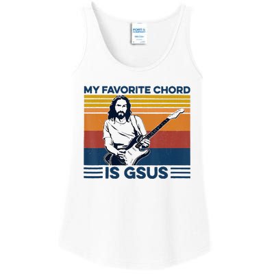 My Favorite Chord Is Gsus Jesus Playing Guitar Ladies Essential Tank