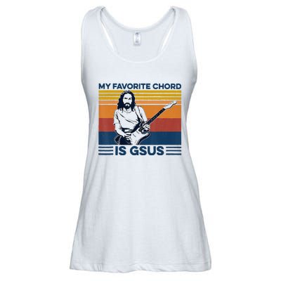 My Favorite Chord Is Gsus Jesus Playing Guitar Ladies Essential Flowy Tank