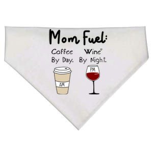 Mom Fuel: Coffee By Day Wine By Night Mamas Birthday Gift USA-Made Doggie Bandana