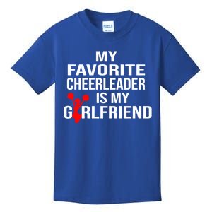 My Favorite Cheerleader Is My Girlfriend Cheer Boyfriend Gift Kids T-Shirt