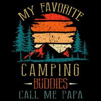 My Favorite Camping Buddies Call Me Papa Funny Family Father Bag