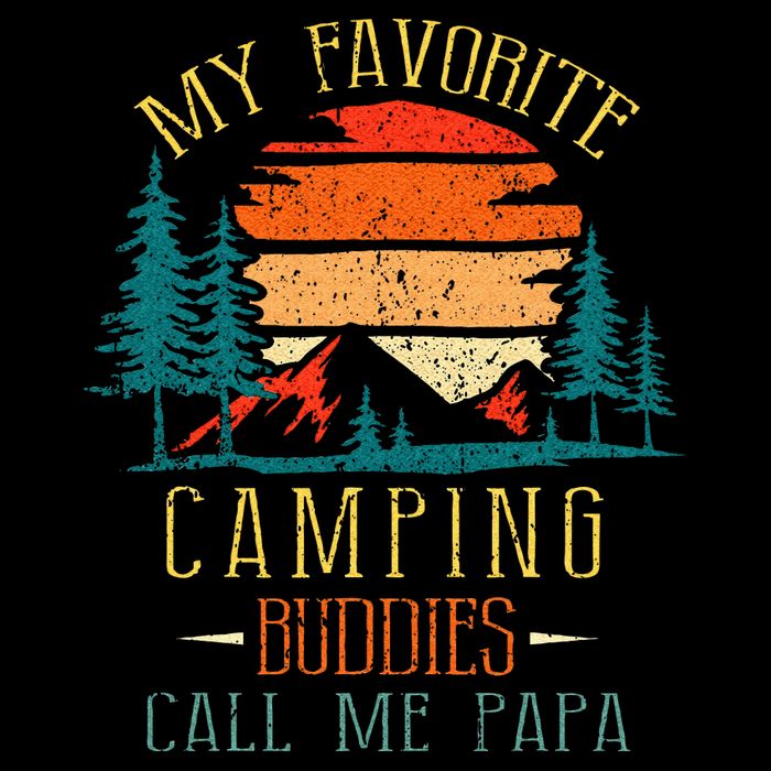 My Favorite Camping Buddies Call Me Papa Funny Family Father Bag