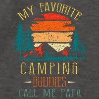 My Favorite Camping Buddies Call Me Papa Funny Family Father Vector Backpack