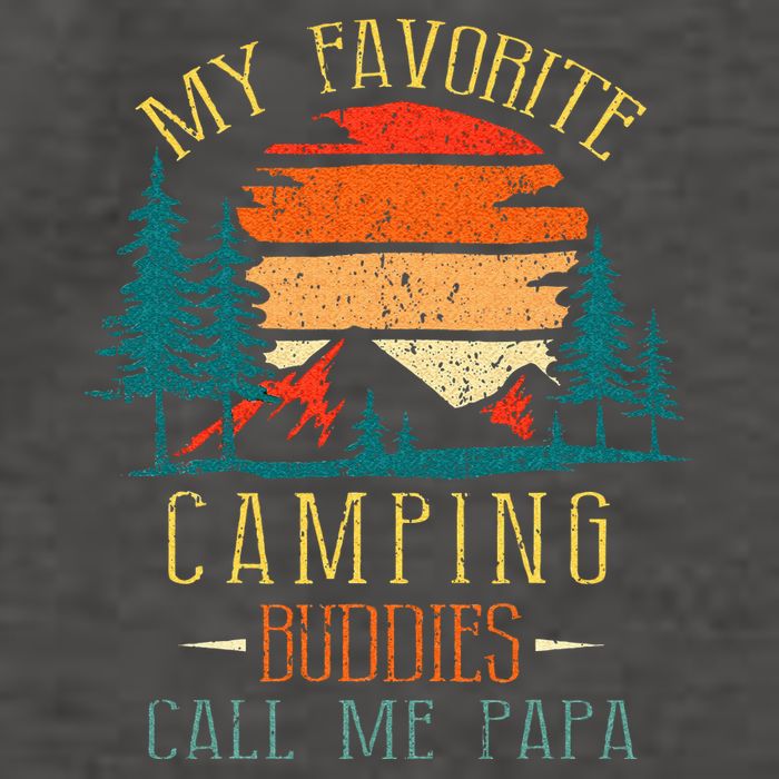 My Favorite Camping Buddies Call Me Papa Funny Family Father Vector Backpack