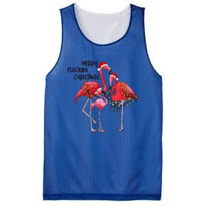 Merry Flocking Christmas Day Pink Flamingo Xmas Holidays Gift Mesh Reversible Basketball Jersey Tank