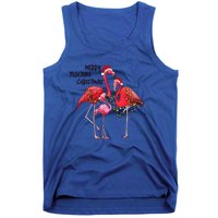 Merry Flocking Christmas Day Pink Flamingo Xmas Holidays Gift Tank Top