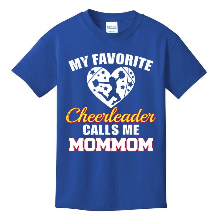 My Favorite Cheerleader Calls Me Mommom Funny Cheer Mom Mom Gift Kids T-Shirt