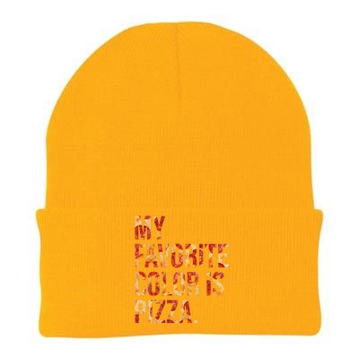 My Favorite Color Is Pizza Knit Cap Winter Beanie