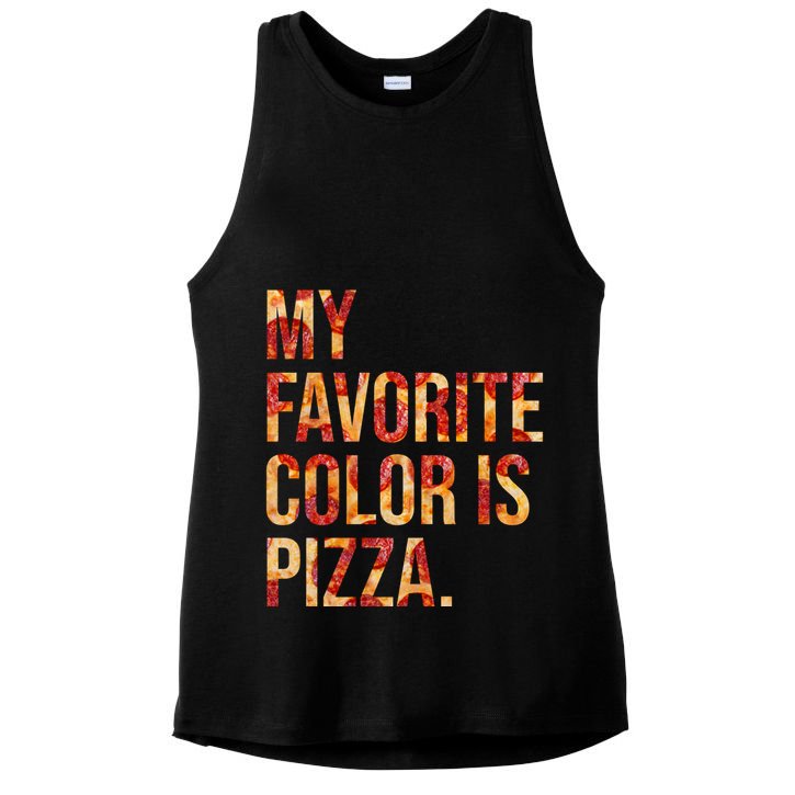My Favorite Color Is Pizza Ladies PosiCharge Tri-Blend Wicking Tank