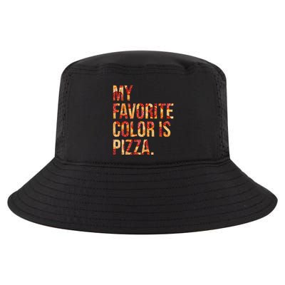 My Favorite Color Is Pizza Cool Comfort Performance Bucket Hat