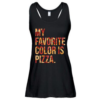 My Favorite Color Is Pizza Ladies Essential Flowy Tank