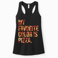 My Favorite Color Is Pizza Womens Tank Top