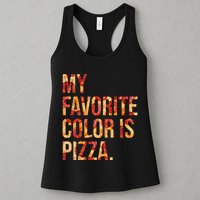 My Favorite Color Is Pizza Womens Tank Top