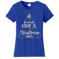 My Favorite Color Is Christmas Lights Gift Women's T-Shirt