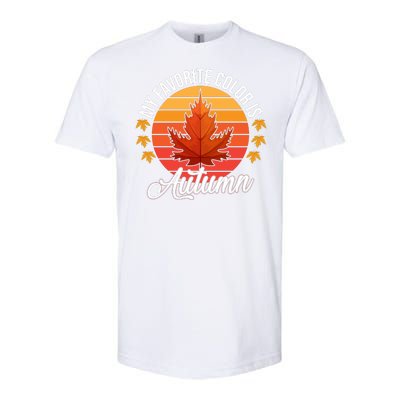 My Favorite Color Is Autumn Softstyle CVC T-Shirt