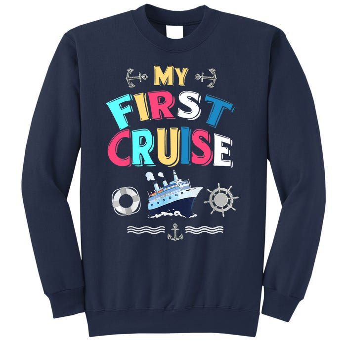 My First Cruise, Wo, Girl And Boy Rookie Travelers Sweatshirt