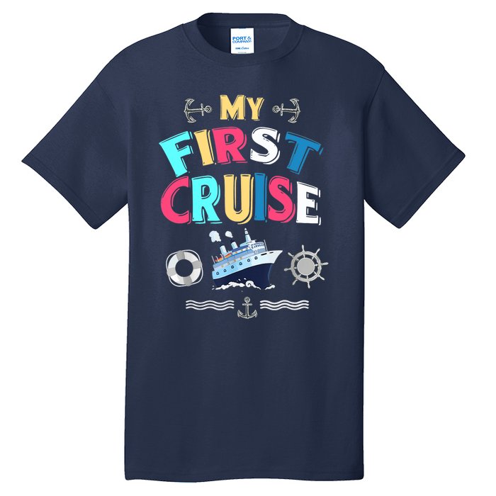 My First Cruise, Wo, Girl And Boy Rookie Travelers Tall T-Shirt