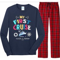 My First Cruise, Wo, Girl And Boy Rookie Travelers Long Sleeve Pajama Set