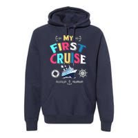 My First Cruise, Wo, Girl And Boy Rookie Travelers Premium Hoodie