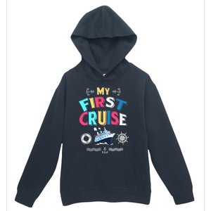 My First Cruise, Wo, Girl And Boy Rookie Travelers Urban Pullover Hoodie