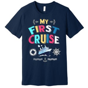 My First Cruise, Wo, Girl And Boy Rookie Travelers Premium T-Shirt