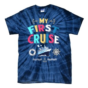 My First Cruise, Wo, Girl And Boy Rookie Travelers Tie-Dye T-Shirt