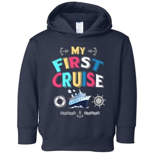 My First Cruise, Wo, Girl And Boy Rookie Travelers Toddler Hoodie