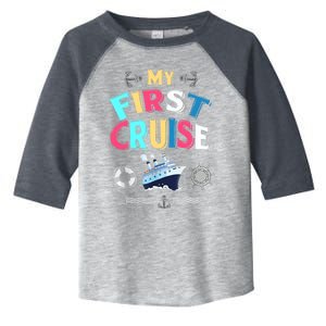 My First Cruise, Wo, Girl And Boy Rookie Travelers Toddler Fine Jersey T-Shirt