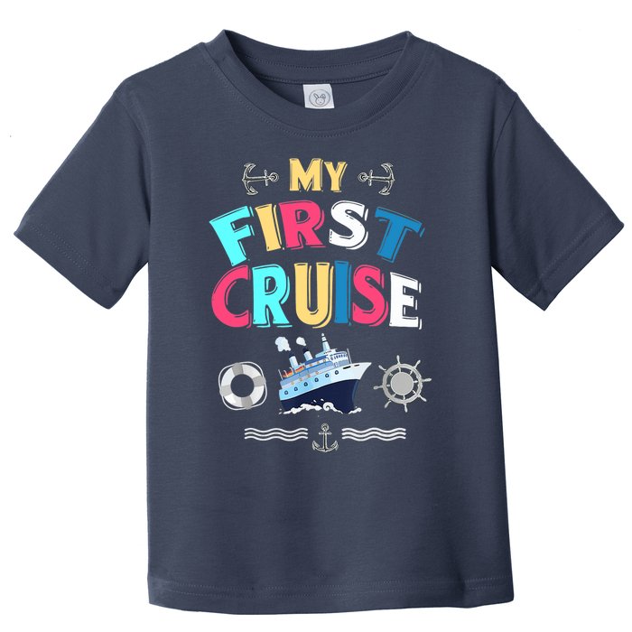 My First Cruise, Wo, Girl And Boy Rookie Travelers Toddler T-Shirt