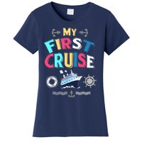 My First Cruise, Wo, Girl And Boy Rookie Travelers Women's T-Shirt