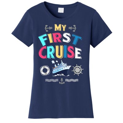 My First Cruise, Wo, Girl And Boy Rookie Travelers Women's T-Shirt