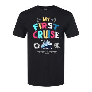 My First Cruise, Wo, Girl And Boy Rookie Travelers Softstyle CVC T-Shirt