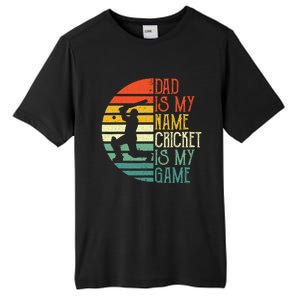 My Favorite Cricket Player Calls Me Dad Cricket Lover Tall Fusion ChromaSoft Performance T-Shirt