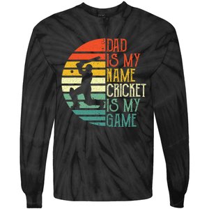 My Favorite Cricket Player Calls Me Dad Cricket Lover Tie-Dye Long Sleeve Shirt