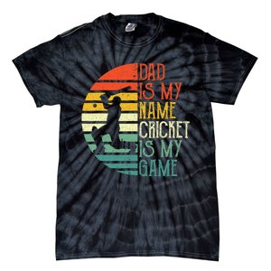 My Favorite Cricket Player Calls Me Dad Cricket Lover Tie-Dye T-Shirt