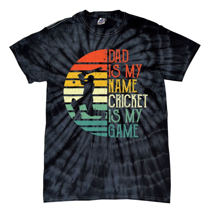 My Favorite Cricket Player Calls Me Dad Cricket Lover Tie-Dye T-Shirt