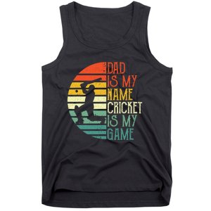 My Favorite Cricket Player Calls Me Dad Cricket Lover Tank Top