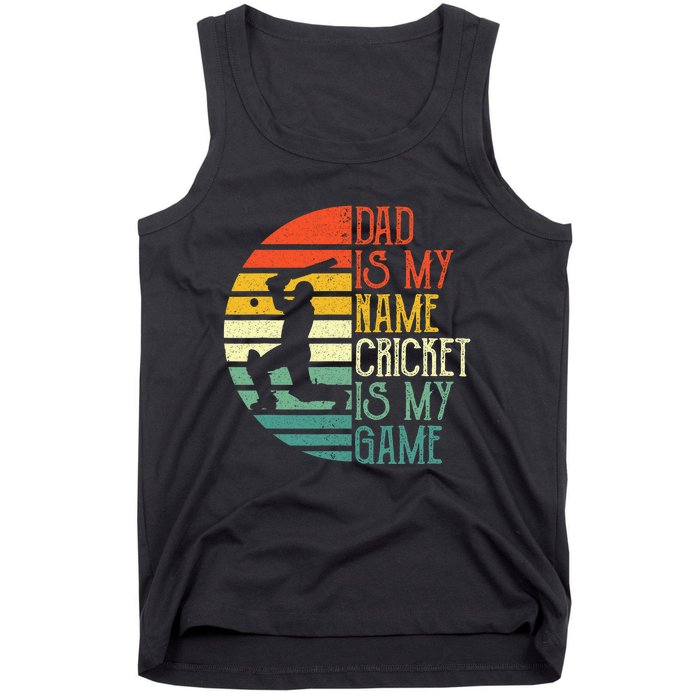 My Favorite Cricket Player Calls Me Dad Cricket Lover Tank Top