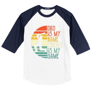 My Favorite Cricket Player Calls Me Dad Cricket Lover Baseball Sleeve Shirt