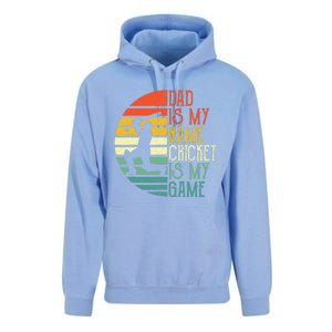 My Favorite Cricket Player Calls Me Dad Cricket Lover Unisex Surf Hoodie