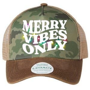 Matching Family Christmas Merry Vibes Only Lights Long Sleeve Legacy Tie Dye Trucker Hat