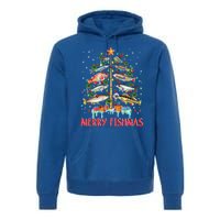 Merry Fishmas Christmas Tree Fish Funny Fishing Meaningful Gift Premium Hoodie