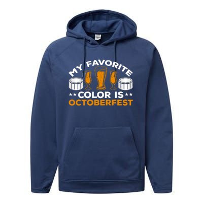 My Favorite Color Is Oktoberfest Performance Fleece Hoodie