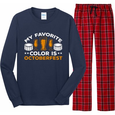 My Favorite Color Is Oktoberfest Long Sleeve Pajama Set