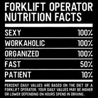 Men Funny Certified Forklift Operator Nutrition Facts Sustainable Bucket Hat