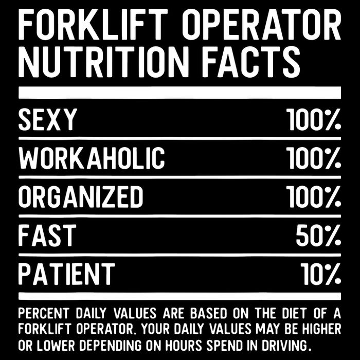 Men Funny Certified Forklift Operator Nutrition Facts Sustainable Bucket Hat